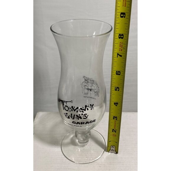 Tommy Guns Garage Chicago Hurricane Glass 8.25" Tall Vintage Barware Collectible - Picture 4 of 6